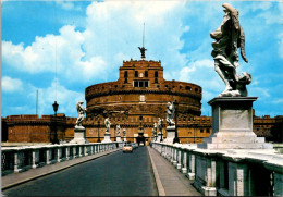 Italy Roma Rome Bridge And Castle St Angel 1987 - Bridges