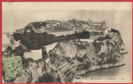 Monaco : Monte-Carlo - Le Rocher - CPA écrite ( Timbre YT N° 44 - Michel N° 49 ) - Monte-Carlo