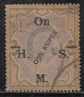 1r On 15r, British India Used 1925, SERVICE -SGO99, Edward Series,  - 1902-11 Roi Edouard VII