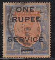 1r On 25r, British India Used 1925, SERVICE -SGO103, Edward Series,  - 1902-11 Roi Edouard VII