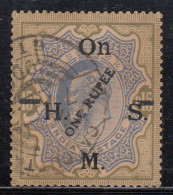 1r On 15r, British India Used 1925, SERVICE -SGO99, Edward Series,  - 1902-11 Koning Edward VII