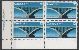Canada - #737 - MNH PB  Of 4 - Números De Planchas & Inscripciones