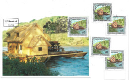 0555s: Österreich 2001, Volksbrauchtum Murecker Schiffmühle, Maximumkarte Plus **/o Ausgaben - Mureck