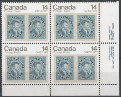 Canada - #754 - MNH PB  Of 4 - Plaatnummers & Bladboorden