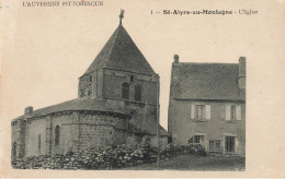 63 - SAINT ALYRE EN MONTAGNE - L' EGLISE - CARTE - TRES BON ETAT - Aubiere