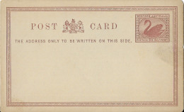 AUSTRALIE ENTIER POSTAL TYPE CYGNE NOIR  - POST CARD WESTERN AUSTRALIA,  RARE VOIR LE SCANNER - Lettres & Documents