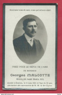 Souvenir Mortuaire - Georges Malcotte , époux Maria Sol, Décédé à Renlies 11 Juin 1931 - Beaumont