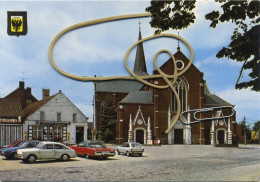 Kasterlee : Kerk   :   15 X 10.5  Cm  (  Old Cars ) - Kasterlee