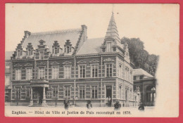 Enghien - Hôtel De Ville Et Justice De Paix Reconstruit En 1878 ( Voir Verso ) - Edingen