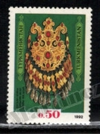 Turkmenistan 1992 Yvert 8, Art. Jewellery. Dagdan Necklace - MNH - Turkmenistán