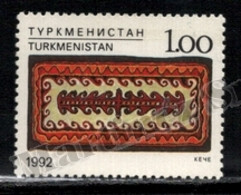 Turkmenistan 1992 Yvert 9, Folklore. Crafts. Carpet - MNH - Turkmenistán