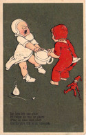 Fantaisies - La Lutte Bat Son Plein Et L'objet De Tant De Pleurs.... - Poême - Carte Postale Ancienne - Babies