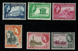 Ref 1622 - Gold Coast 1952 - (6) Lightly Mounted Mint Stamps - Goldküste (...-1957)