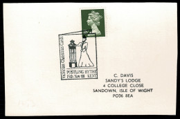 Ref 1622 - 1988 Card With Special Handstamp - Hythe Kent - Victorian Christmas Cards - Cartas & Documentos
