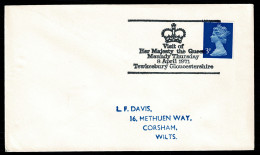 Ref 1622 - 1971 Cover With Special Handstamp - QEII Visit On Maundy Thursday Tewkesbury Gloucestershire - Covers & Documents