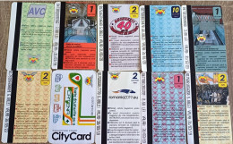 ROMANIA - BUCHAREST SUBWAY 10 MIXED USED CARDS LOT - Europe
