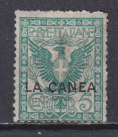 ITALIA REGNO 1906 LEVANTE  LA CANEA 5 Cent MH - La Canea