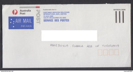 AUSTRALIA AIR MAIL OFFICIAL MAIL MACEDONIA   (007) - Oficiales