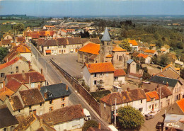 03-TRONGET- VUE AERIENNE CENTRE DU BOURG L'EGLISE ET LA POSTE - Altri & Non Classificati