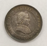 Pio IX Sommo Pontefice 1846-1878 Medaglia Ag Gr 9 Mm 26 Spl/ffdc E.975 - Sonstige & Ohne Zuordnung