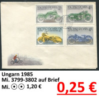 Ungarn 1985 - Hongrie 1985 - Hungaria 1985 - Magyarország 1985 - Michel 3795-3796 A - Auf Brief / Sur Lettre - Briefe U. Dokumente