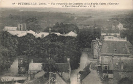 Pithiviers * Vue D'ensemble Des Quartiers De La Mairie , Banque Caisse D'épargne Et Place Denis Poisson * Banco Bank - Pithiviers