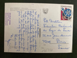 CP Pour La FRANCE TP SKI 2 Kcs OBL.? 7 73 - Storia Postale