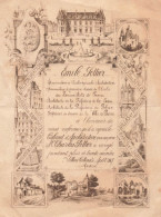 Villers Cotterets * 1887 * Doc Illustré XIXème * Architecte Emile é Charles POTTIER Père & Fils * 14.5x11cm - Villers Cotterets