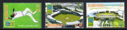 Barbades Barbados 1173/75 Et Timbre Du Bf 49 Coupe Du Monde De Cricket - Cricket