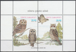 Turkey, Türkei - 1998 - The World Environment Day (Owl) - 1.Mini S/Sheet ** MNH - Nuevos