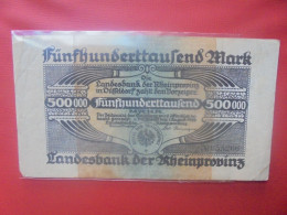 DÜSSELDORF 500.000 MARK 1923 - Sammlungen