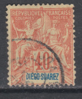 Diégo-Suarez N° 47 O Type Groupe : 40 C. Rouge-orange,   Oblitération Légère,  Sinon TB - Nuevos