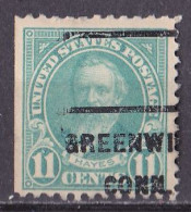 USA Precancel Vorausentwertungen Greenwick Conn O/used (A1-38) - Préoblitérés