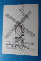 Bikschote De Blauwe Molen Windmolen  1979 Moulin A Vent. Illustr: L. Ameel - Molinos De Viento