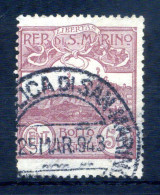 1921-23 SAN MARINO N.77 50 CENTESIMI Lilla Bruno USATO - Used Stamps