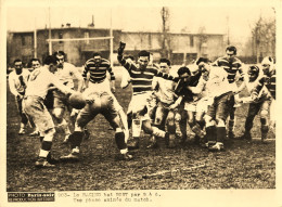 Rugby * équipe Du RACING Bat BORT LES ORGUES * Match Rugbymans * Photo Ancienne 20x15cm - Rugby