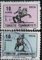 Türkei Turkey Turquie - Atatürk-Reiterstandbilder (MiNr: 2113/4) 1968 - Gest. Used Obl - Gebraucht