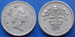 UK - 1 Pound 1989 "Scottish Thistle" KM# 959 Elizabeth II Decimal Coinage (1971-2022) - Edelweiss Coins - 1 Pound