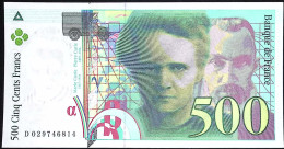 FRance * 500 Francs * Pierre Et Marie Curie * Date 1994 * F.76.1 * Etat/Grading SPL/AU - 500 F 1994-2000 ''Pierre Et Marie Curie''