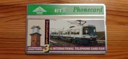 Phonecard United Kingdom BT 408F - 3rd International Telephone Card Fair, Train, Railway 1.100 Ex. - BT Souvenir