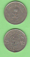 Saudi Arabia 25 Halala AH 1400 Saudi Arabia Nickel Coin - Saudi-Arabien