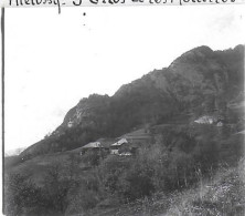 74  / MIEUSSY / SAINT GRAS ET LES MOUILLES / DEBUT 20 EME  / PLAQUE DE VERRE PHOTO STEREO / - Mieussy