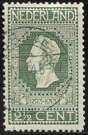 Plaatfout Groen Puntje In  De A Van NederlAnd (zegel 27) In 1913 Jubileumzegels 2½ Cent Groen NVPH 90 PM Leidraad 1 - Variétés Et Curiosités