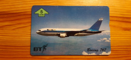 Phonecard United Kingdom BT 605D - Airplane, Boeing 767 1.000 Ex. - BT Souvenir