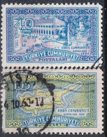 Türkei Turkey Turquie - Unabhängigkeit Zyperns (MiNr: 1765/6) 1960 - Gest. Used Obl - Gebruikt