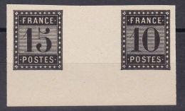 Frankreich Zwischenstegpaar Essays "De L'IMPRIMERIE NATIONALE",(*)/MNG, KW Maury 800 Euro - Proofs, Unissued, Experimental Vignettes