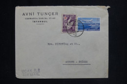 TURQUIE - Enveloppe Commerciale De Istanbul Pour La Suisse En 1949 - L 144715 - Lettres & Documents