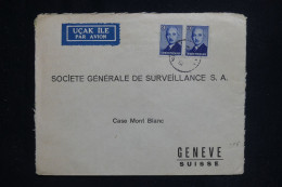 TURQUIE - Enveloppe Commerciale De Mersin Pour La Suisse En 1950  - L 144735 - Storia Postale