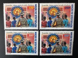 Bénin 2004 Mi. 1363 - 1366 Ensemble, Luttons Contre Le Trafic D'enfants Fight Against Child Trafficking MNH** - Benin – Dahomey (1960-...)