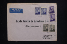 TURQUIE - Enveloppe Commerciale De Mersin Pour La Suisse En 1950 - L 144742 - Cartas & Documentos